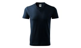 V-neck, Tricou unisex, albastru marin