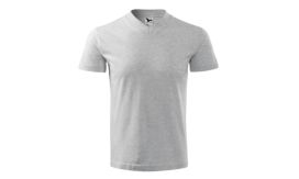 V-neck, Tricou unisex, gri deschis