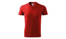 V-neck, Tricou unisex, roşu