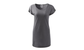 Love, Tricou/rochie pentru damă, gri metalic