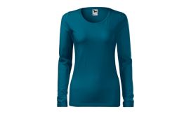Slim, Tricou pentru damă, albastru petrol