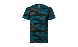 Camouflage, Tricou unisex, camouflage petrol