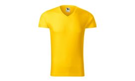 Slim Fit V-neck, Tricou pentru bărbaţi, galben