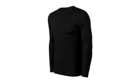 Merino Rise LS, Tricou pentru bărbaţi, negru