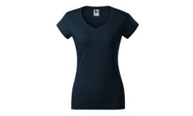 Fit V-neck, Tricou pentru damă, albastru marin