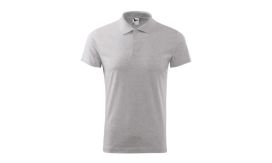 Single J., Tricou polo pentru bărbaţi, gri deschis