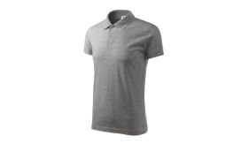 Single J., Tricou polo pentru bărbaţi, gri închis