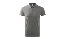 Single J., Tricou polo pentru bărbaţi, gri închis