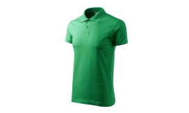 Single J., Tricou polo pentru bărbaţi, verde mediu