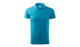Single J., Tricou polo pentru bărbaţi, turcoaz