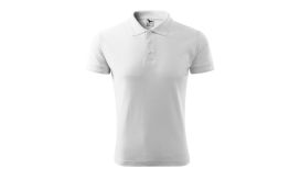 Pique Polo, Tricou polo pentru bărbaţi, alb