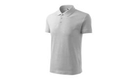 Pique Polo, Tricou polo pentru bărbaţi, gri deschis