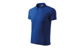 Pique Polo, Tricou polo pentru bărbaţi, albastru regal