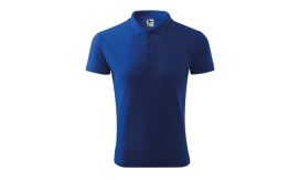 Pique Polo, Tricou polo pentru bărbaţi, albastru regal