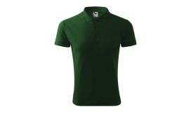 Pique Polo, Tricou polo pentru bărbaţi, verde sticlă