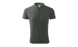 Pique Polo, Tricou polo pentru bărbaţi, gri ardezie