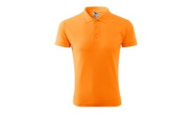 Pique Polo, Tricou polo pentru bărbaţi, tangerine orange