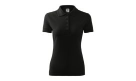 Pique Polo, Tricou polo pentru damă, negru