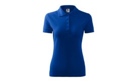 Pique Polo, Tricou polo pentru damă, albastru regal