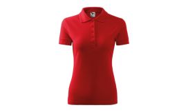 Pique Polo, Tricou polo pentru damă, roşu