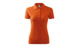 Pique Polo, Tricou polo pentru damă, portocaliu
