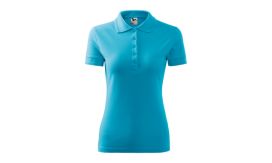 Pique Polo, Tricou polo pentru damă, turcoaz