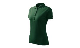 Pique Polo, Tricou polo pentru damă, dark green