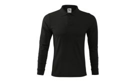 Single J. LS, Tricou polo pentru bărbaţi, negru