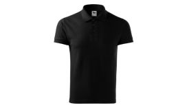 Cotton, Tricou polo pentru bărbaţi, negru