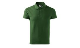 Cotton, Tricou polo pentru bărbaţi, verde sticlă