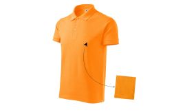 Cotton, Tricou polo pentru bărbaţi, tangerine orange
