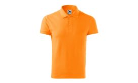 Cotton, Tricou polo pentru bărbaţi, tangerine orange