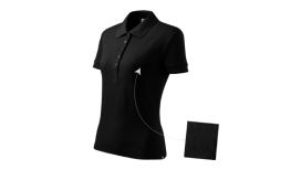 Cotton, Tricou polo pentru damă, negru