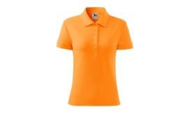 Cotton, Tricou polo pentru damă, tangerine orange