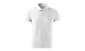 Cotton Heavy, Tricou polo pentru bărbaţi, alb