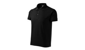 Cotton Heavy, Tricou polo pentru bărbaţi, negru