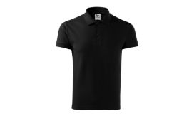 Cotton Heavy, Tricou polo pentru bărbaţi, negru
