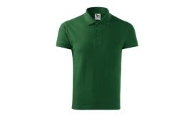 Cotton Heavy, Tricou polo pentru bărbaţi, verde sticlă