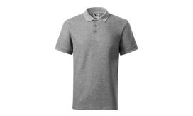 Cotton Heavy, Tricou polo pentru bărbaţi, gri închis