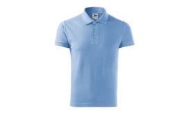 Cotton Heavy, Tricou polo pentru bărbaţi, albastru deschis