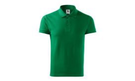 Cotton Heavy, Tricou polo pentru bărbaţi, verde mediu