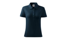 Cotton Heavy, Tricou polo pentru damă, albastru marin
