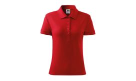 Cotton Heavy, Tricou polo pentru damă, roşu