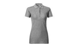 Cotton Heavy, Tricou polo pentru damă, gri închis