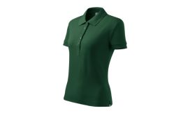 Cotton Heavy, Tricou polo pentru damă, dark green