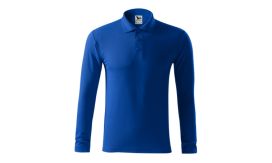 Pique Polo LS, Tricou polo pentru bărbaţi, albastru regal