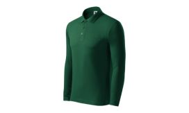 Pique Polo LS, Tricou polo pentru bărbaţi, dark green