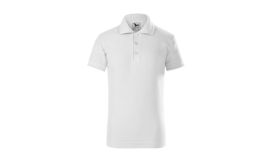 Pique Polo, Tricou polo pentru copii, alb