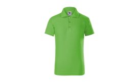 Pique Polo, Tricou polo pentru copii, verde măr