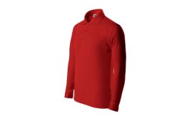 Pique Polo LS, Tricou polo pentru copii, roşu